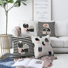 Set di 4 federe per cuscini decorativi Mete RKYK425 Multicolore, 43 x 43 cm