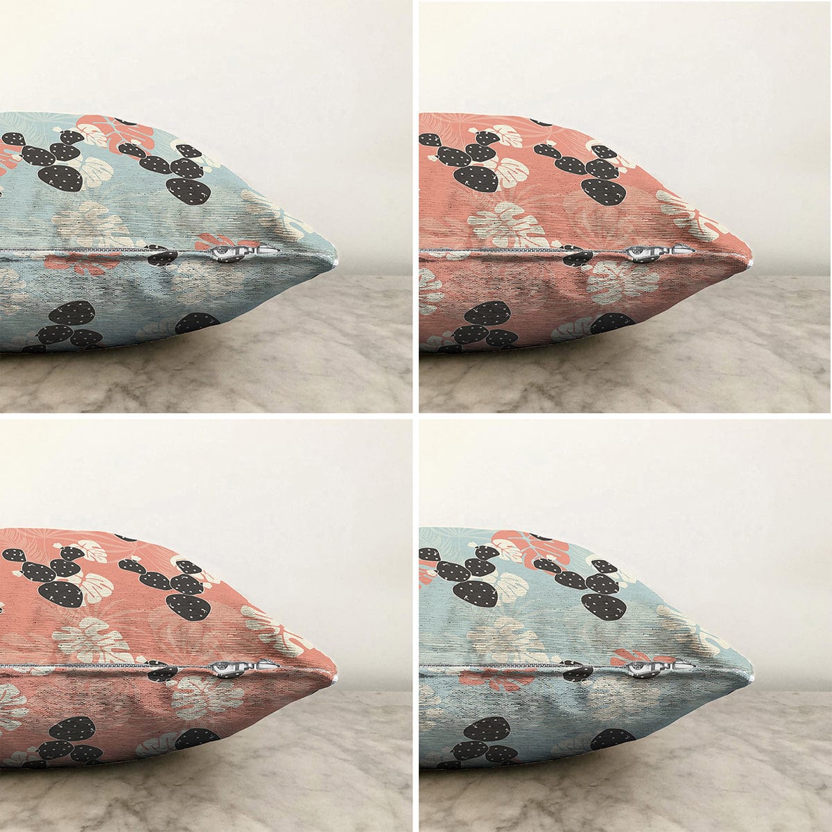 Set di 4 federe per cuscini decorativi Mete RKYK426 Multicolore, 43 x 43 cm (1)