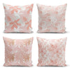 Set di 4 federe per cuscini decorativi Metin RKYK51 Multicolore, 43 x 43 cm