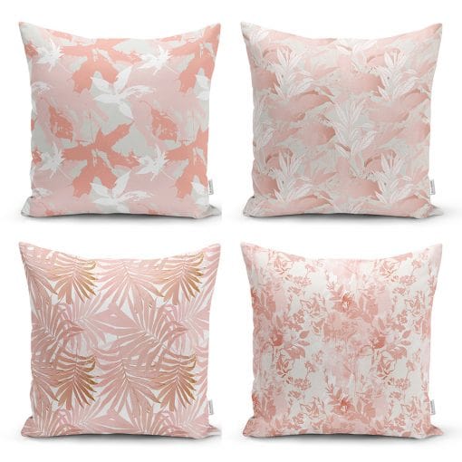 Set di 4 federe per cuscini decorativi Metin RKYK51 Multicolore, 43 x 43 cm