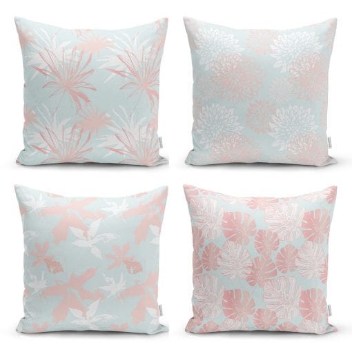 Set di 4 federe per cuscini decorativi Metin RKYK52 Multicolore, 43 x 43 cm
