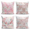 Set di 4 federe per cuscini decorativi Metin RKYK53 Multicolore, 43 x 43 cm
