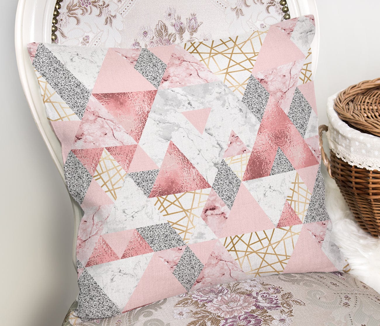 Set di 4 federe per cuscini decorativi Metin RKYK53 Multicolore, 43 x 43 cm (6)