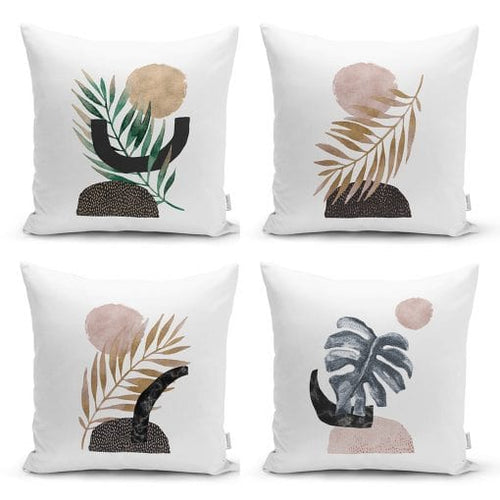 Set di 4 federe per cuscini decorativi Metin RKYK54 Multicolore, 43 x 43 cm