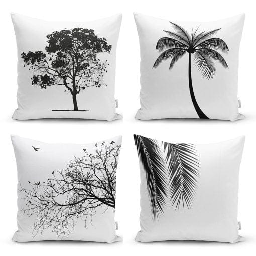 Set di 4 federe per cuscini decorativi Miran RKYK38 Multicolore, 43 x 43 cm