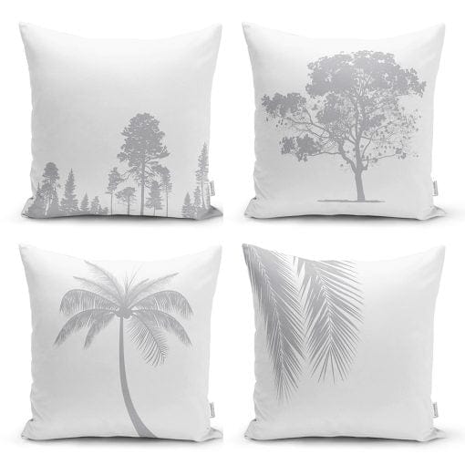 Set di 4 federe per cuscini decorativi Miran RKYK40 Multicolore, 43 x 43 cm