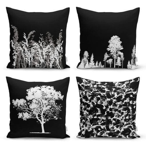 Set di 4 federe per cuscini decorativi Miran RKYK41 Multicolore, 43 x 43 cm