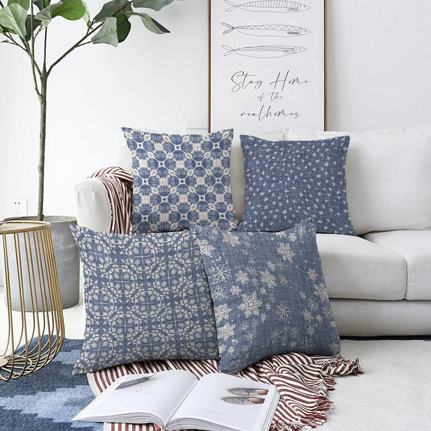 Set di 4 federe per cuscini decorativi Murat RKYK212 Multicolore, 43 x 43 cm