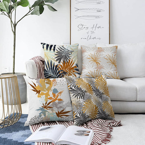 Set di 4 federe per cuscini decorativi Murat RKYK216 Multicolore, 43 x 43 cm