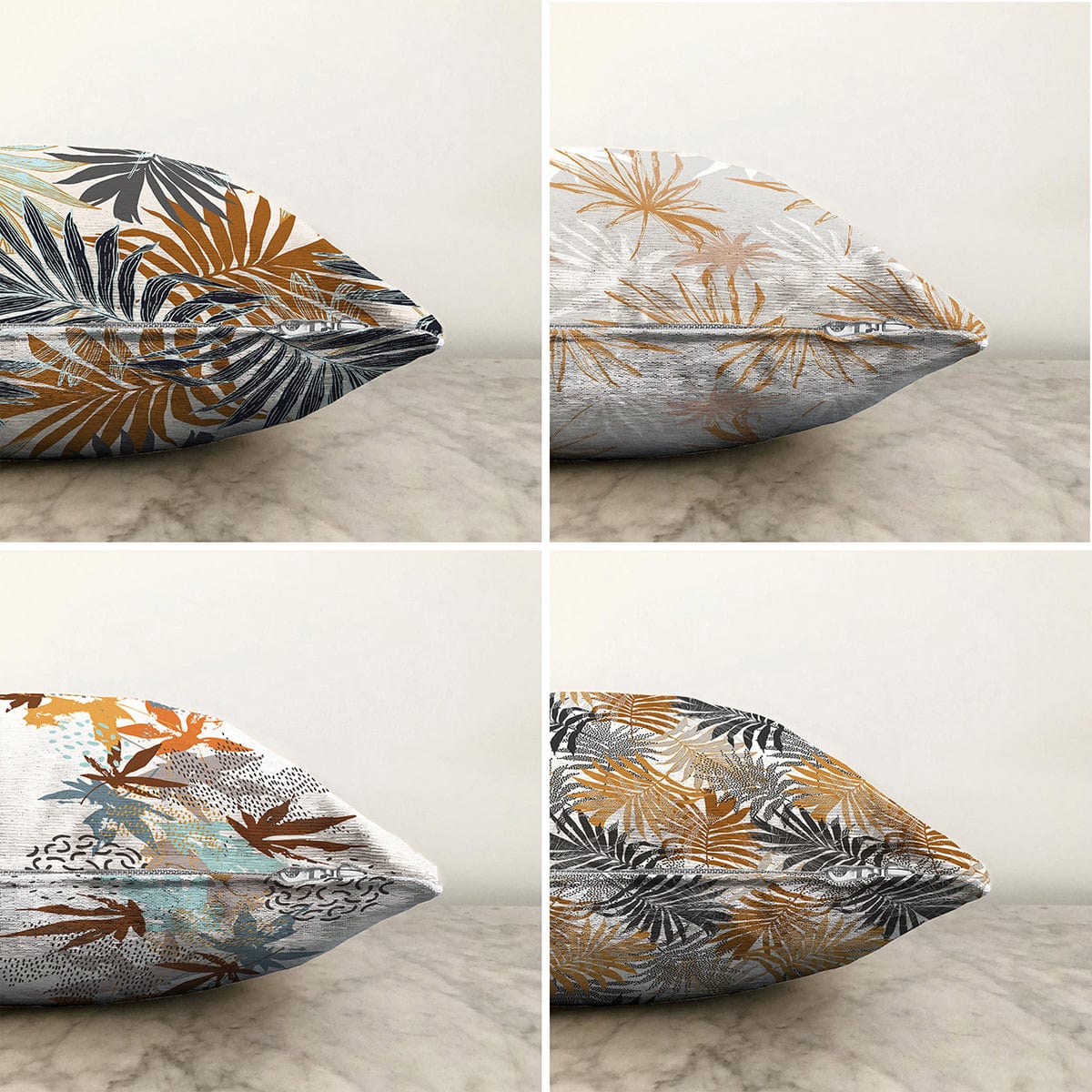 Set di 4 federe per cuscini decorativi Murat RKYK216 Multicolore, 43 x 43 cm (1)