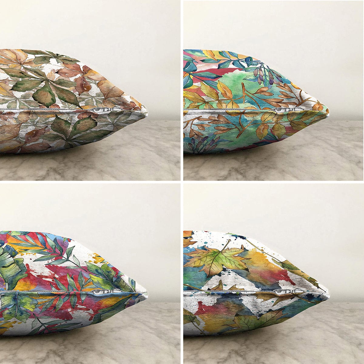 Set di 4 federe per cuscini decorativi Omer RKYK386 Multicolore, 43 x 43 cm (1)