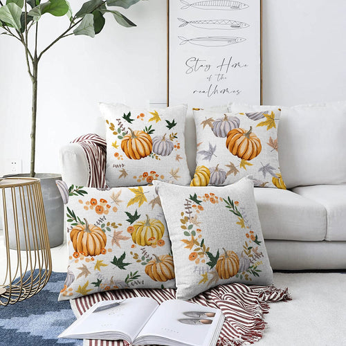 Set di 4 federe per cuscini decorativi Omer RKYK389 Multicolore, 43 x 43 cm