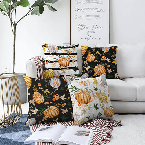 Set di 4 federe per cuscini decorativi Omer RKYK390 Multicolore, 43 x 43 cm