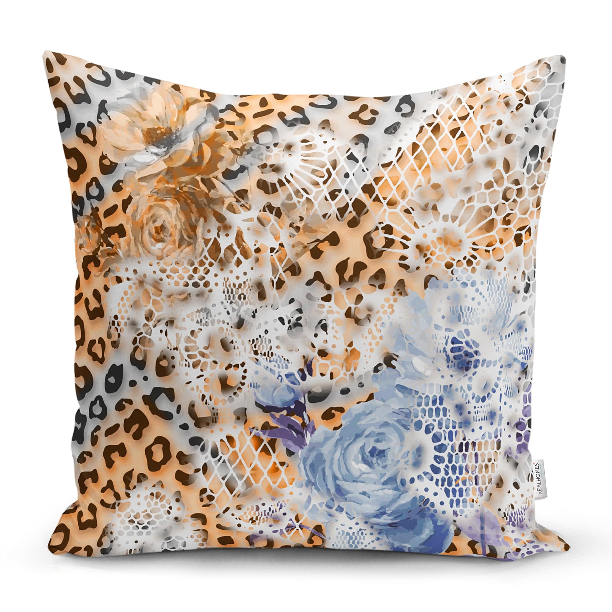 Set di 4 federe per cuscini decorativi Pelo RKYK90 Multicolore, 43 x 43 cm (2)