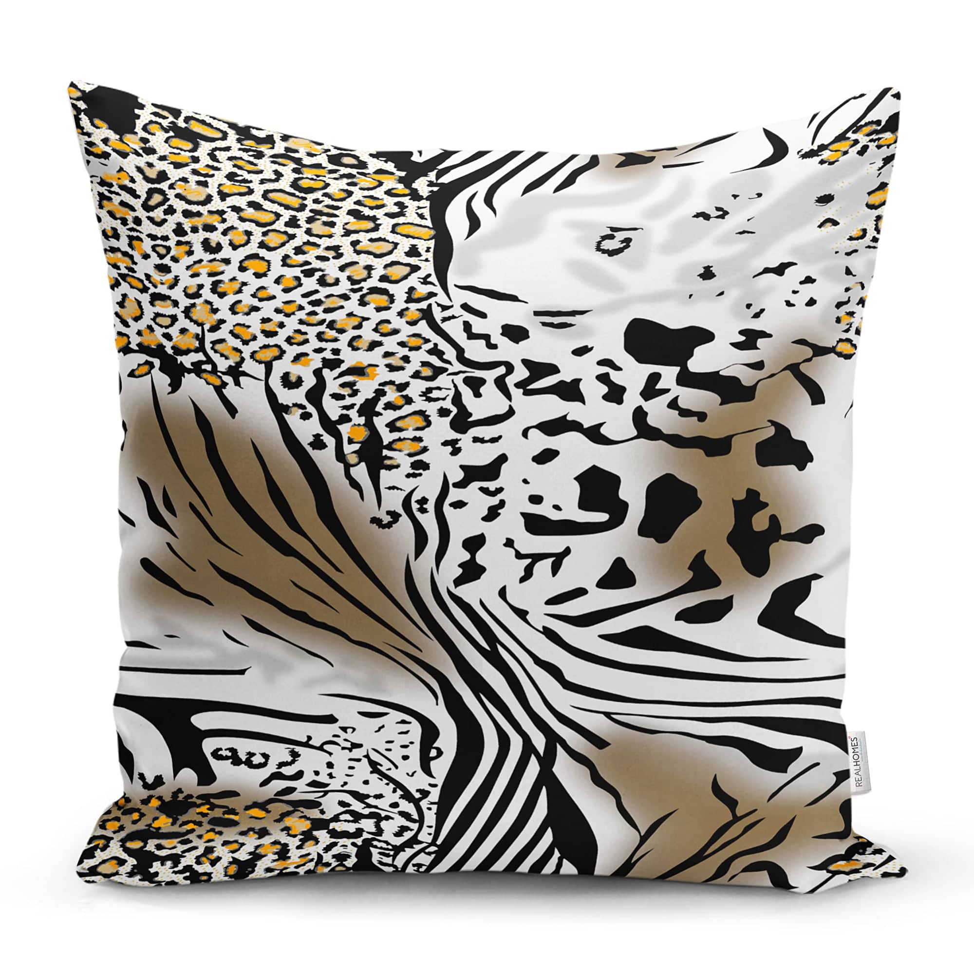Set di 4 federe per cuscini decorativi Pelo RKYK90 Multicolore, 43 x 43 cm (3)