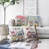 Set di 4 federe per cuscini decorativi per bambini Defne RKYK235 Multicolore, 43 x 43 cm