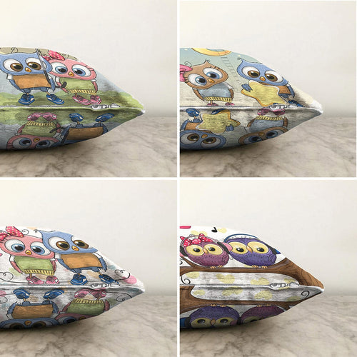 Set di 4 federe per cuscini decorativi per bambini Defne RKYK235 Multicolore, 43 x 43 cm (1)