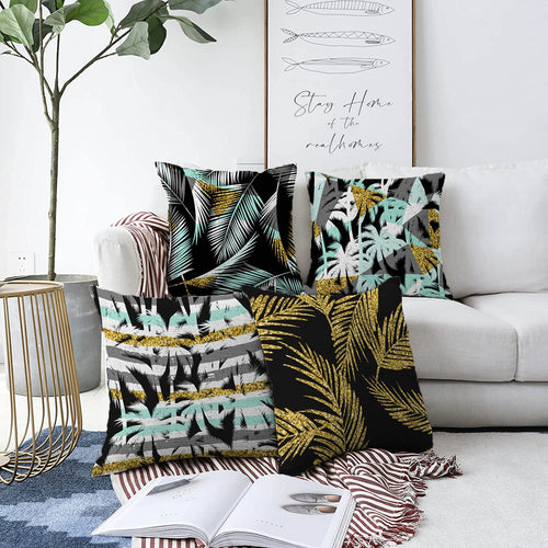 Set di 4 federe per cuscini decorativi Seher RKYK300 Multicolore, 43 x 43 cm