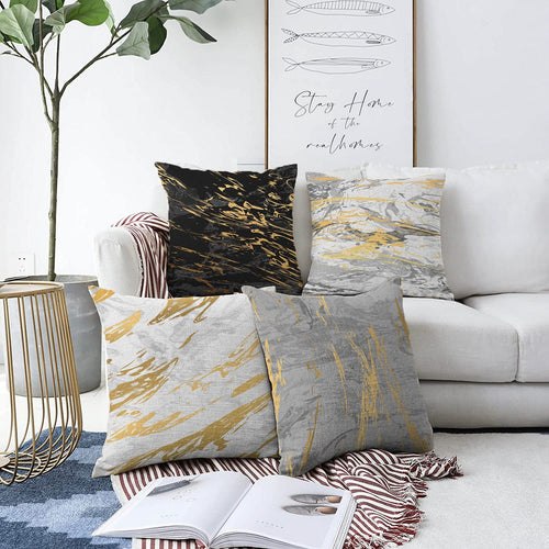 Set di 4 federe per cuscini decorativi Serap RKYK273 Multicolore, 43 x 43 cm