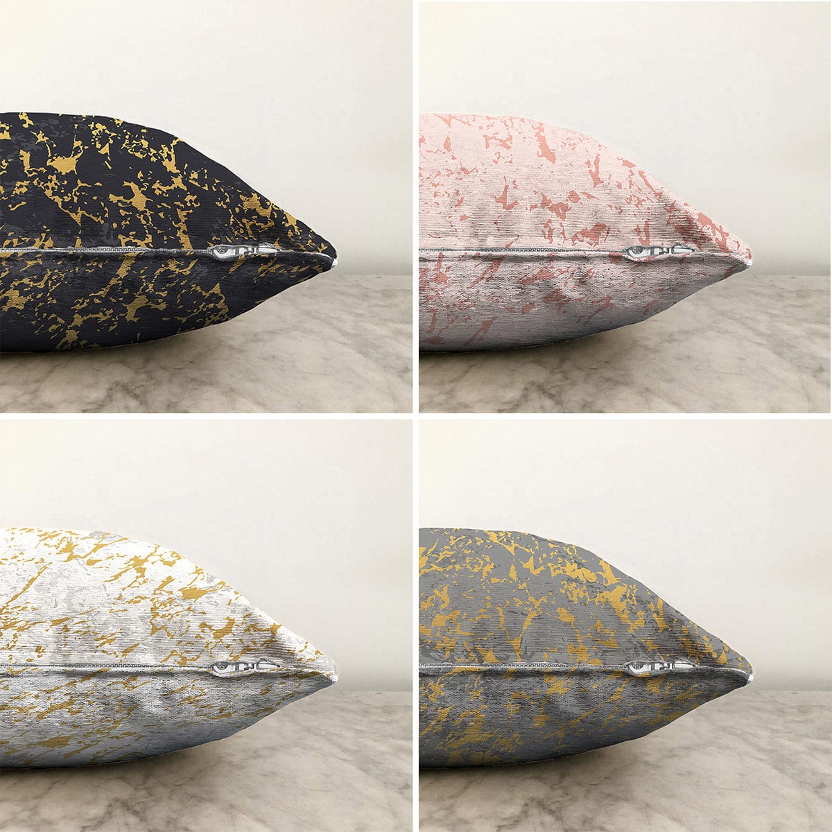 Set di 4 federe per cuscini decorativi Serap RKYK276 Multicolore, 43 x 43 cm (1)