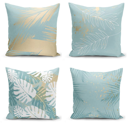 Set di 4 federe per cuscini decorativi Serenay RKYK16 Multicolore, 43 x 43 cm