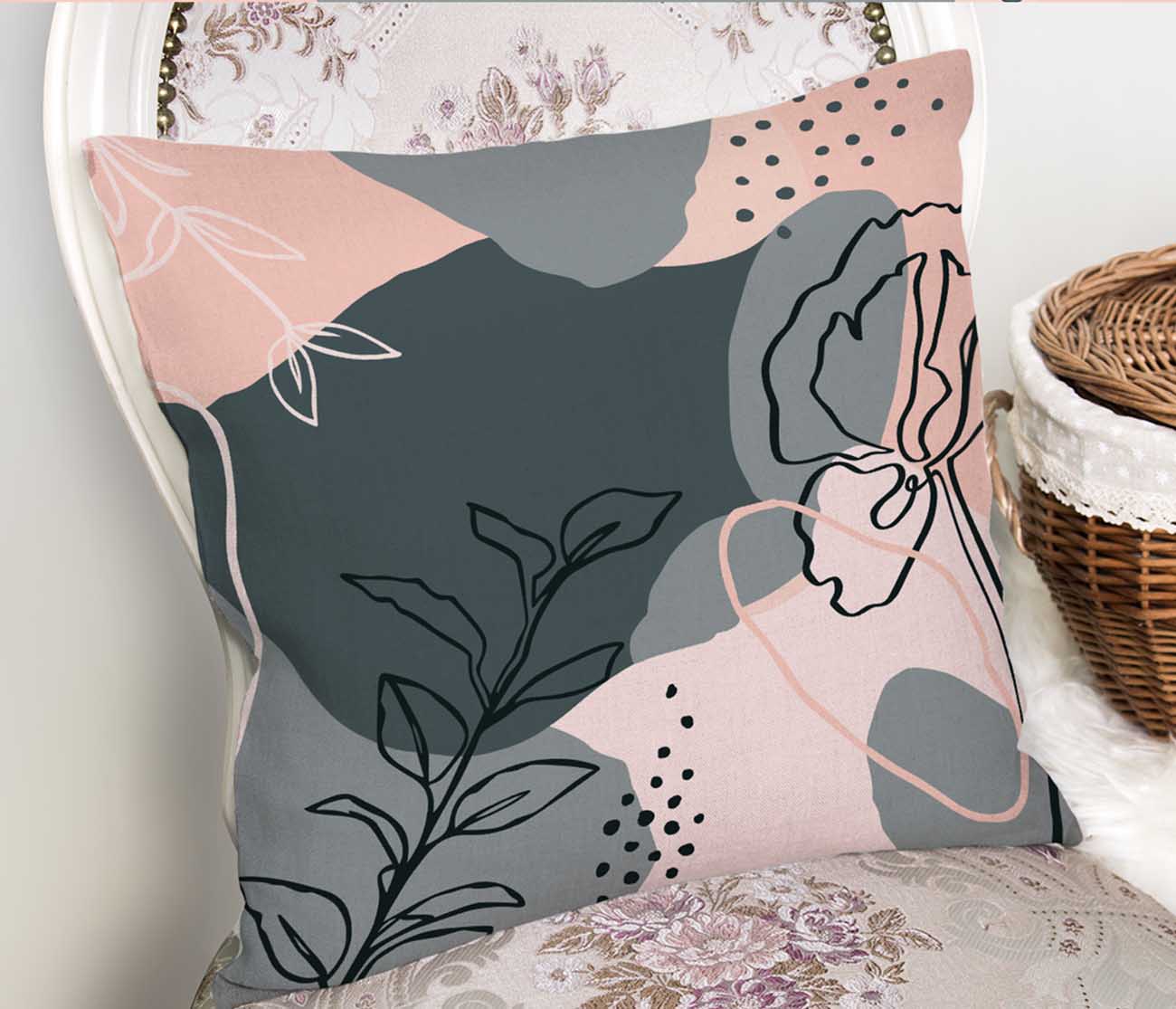 Set di 4 federe per cuscini decorativi Seyran RKYK77 Multicolore, 43 x 43 cm (6)