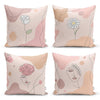 Set di 4 federe per cuscini decorativi Seyran RKYK78 Multicolore, 43 x 43 cm