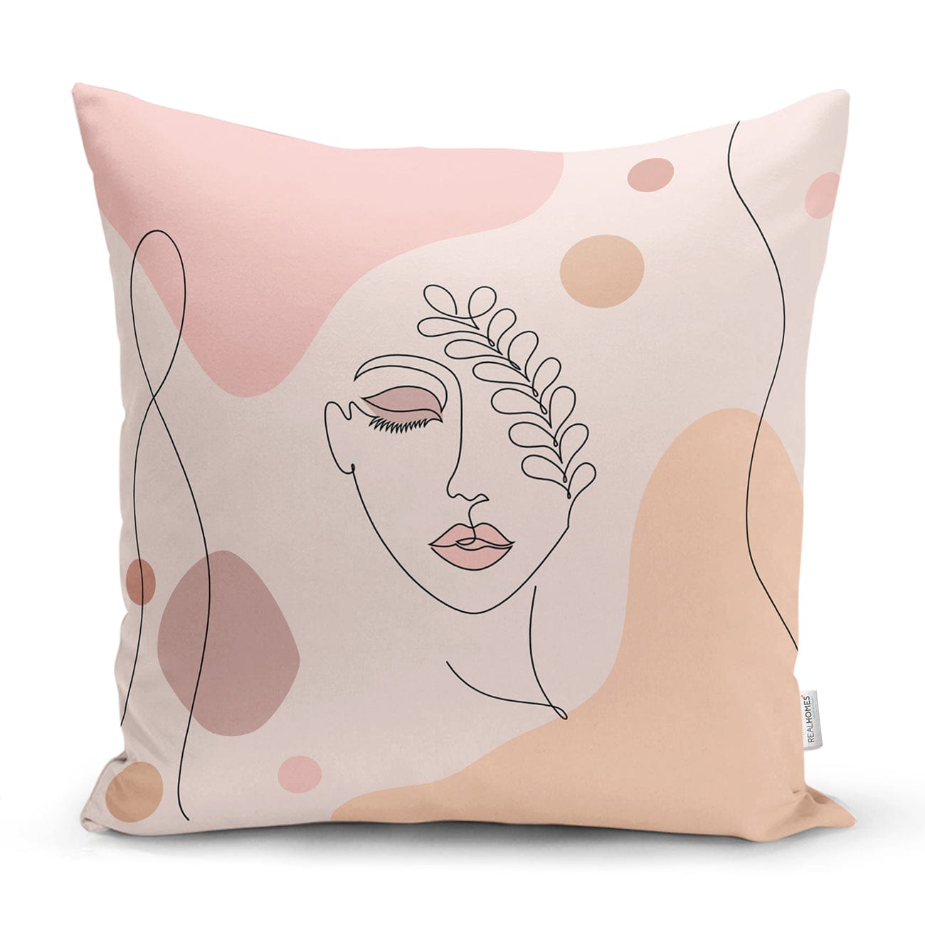 Set di 4 federe per cuscini decorativi Seyran RKYK78 Multicolore, 43 x 43 cm (4)