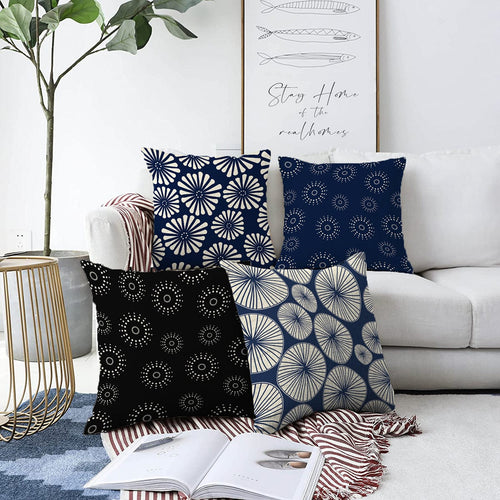 Set di 4 federe per cuscini decorativi Sonil RKYK289 Multicolore, 43 x 43 cm