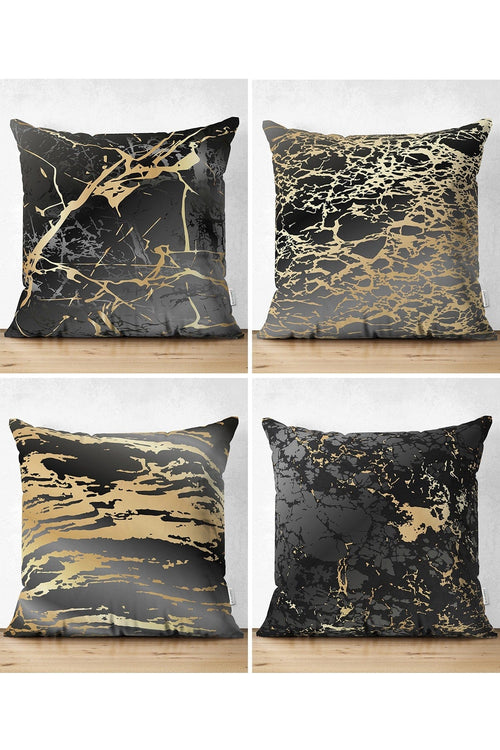 Set di 4 federe per cuscini decorativi Suet RKYK447 Multicolore, 43 x 43 cm