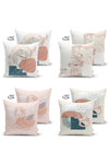 Set di 4 federe per cuscini decorativi Suet RKYK449 Multicolore, 43 x 43 cm (1)