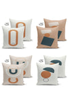 Hillkar Global Set di 4 federe per cuscini decorativi Suet RKYK451 Multicolore, 43 x 43 cm
