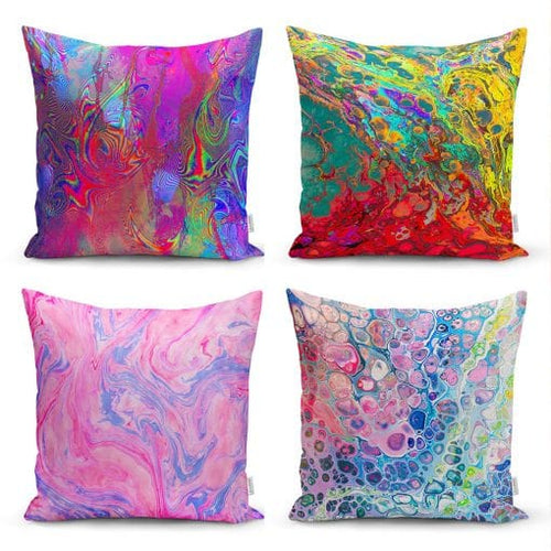Set di 4 federe per cuscini decorativi Sultan RKYK104 Multicolore, 43 x 43 cm
