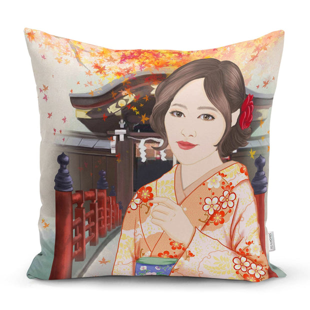Set di 4 federe per cuscini decorativi Suna RKYK82 Multicolore, 43 x 43 cm (3)