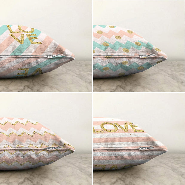 Set di 4 federe per cuscini decorativi Umay RKYK403 Multicolore, 43 x 43 cm (1)