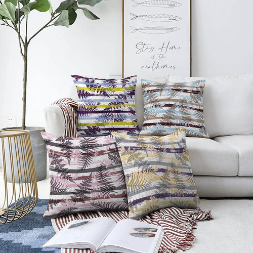 Set di 4 federe per cuscini decorativi Umay RKYK405 Multicolore, 43 x 43 cm