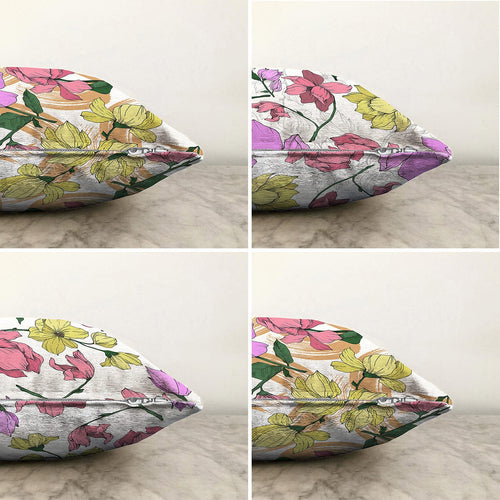 Set di 4 federe per cuscini decorativi Umay RKYK406 Multicolore, 43 x 43 cm (1)