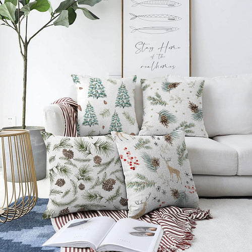 Set di 4 federe per cuscini decorativi Umay RKYK407 Multicolore, 43 x 43 cm