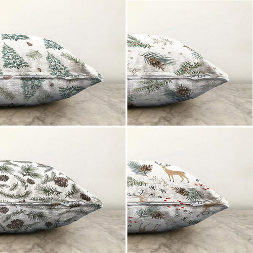 Set di 4 federe per cuscini decorativi Umay RKYK407 Multicolore, 43 x 43 cm (1)