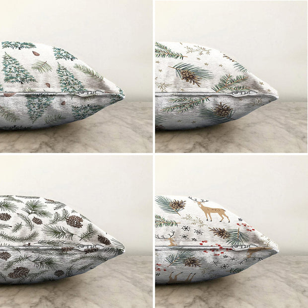 Set di 4 federe per cuscini decorativi Umay RKYK407 Multicolore, 43 x 43 cm (1)