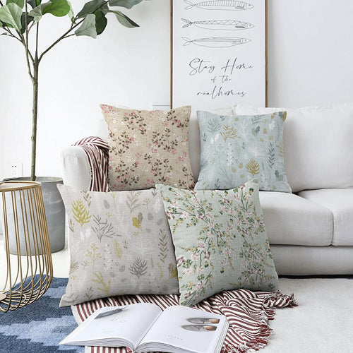 Set di 4 federe per cuscini decorativi Umay RKYK408 Multicolore, 43 x 43 cm