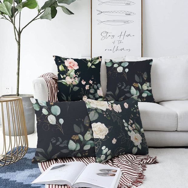 Set di 4 federe per cuscini decorativi Umay RKYK409 Multicolore, 43 x 43 cm