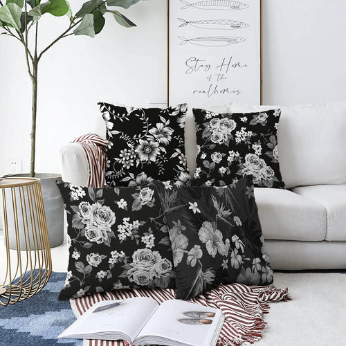 Set di 4 federe per cuscini decorativi Umay RKYK410 Multicolore, 43 x 43 cm