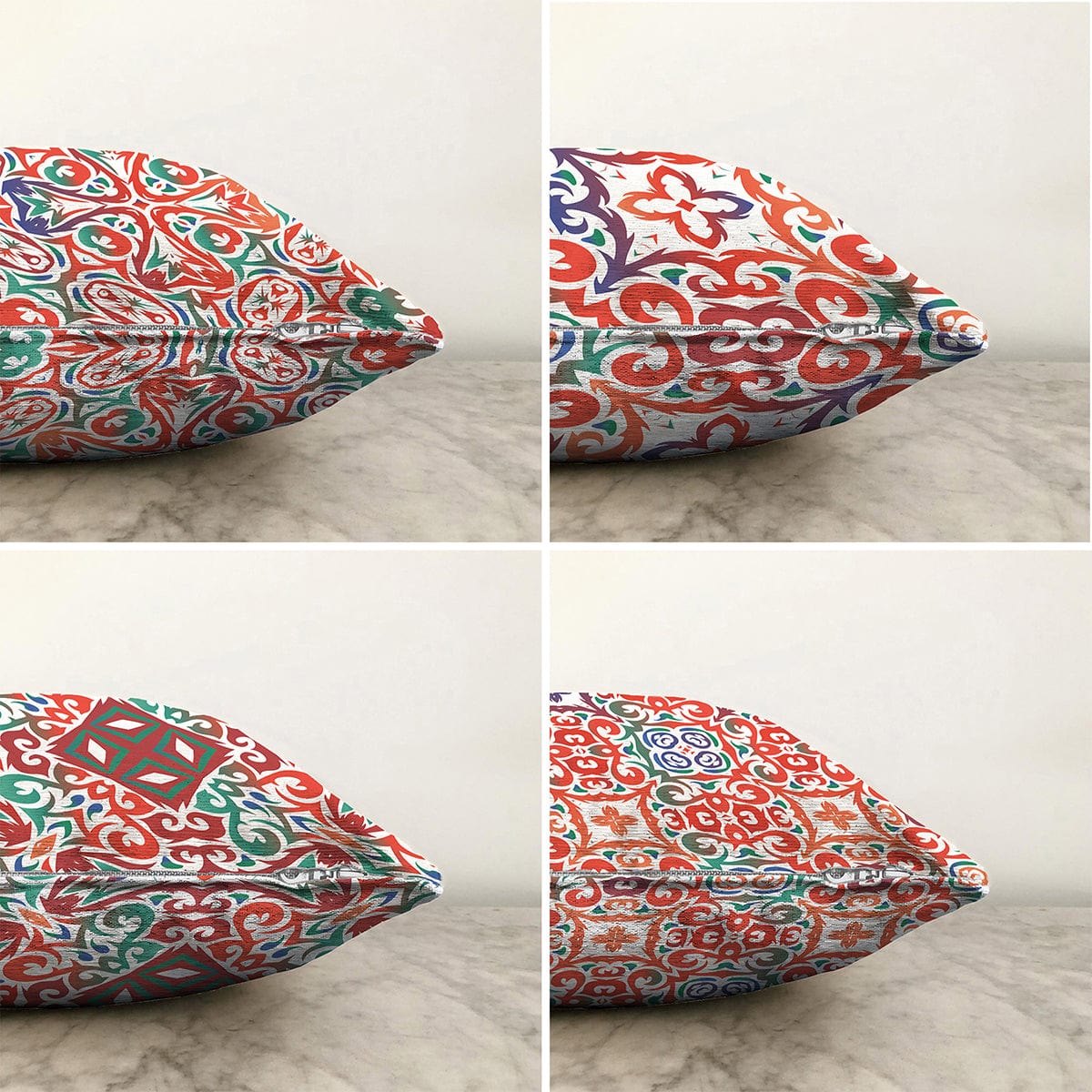 Set di 4 federe per cuscini decorativi Umut RKYK413 Multicolore, 43 x 43 cm (1)