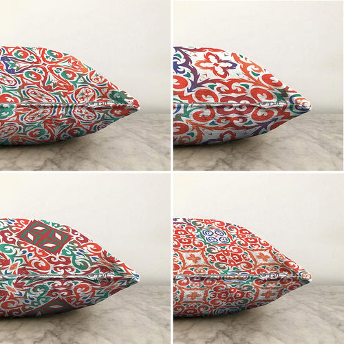 Set di 4 federe per cuscini decorativi Umut RKYK413 Multicolore, 43 x 43 cm (1)