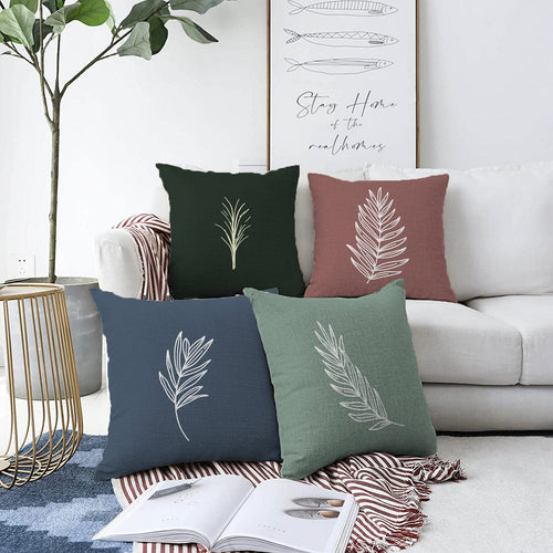 Set di 4 federe per cuscini decorativi Umut RKYK418 Multicolore, 43 x 43 cm