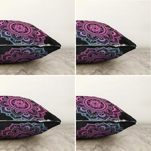 Set di 4 federe per cuscini decorativi Yaman RKYK179 Multicolore, 43 x 43 cm (1)