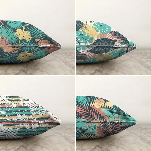 Set di 4 federe per cuscini decorativi Yaman RKYK305 Multicolore, 43 x 43 cm (1)