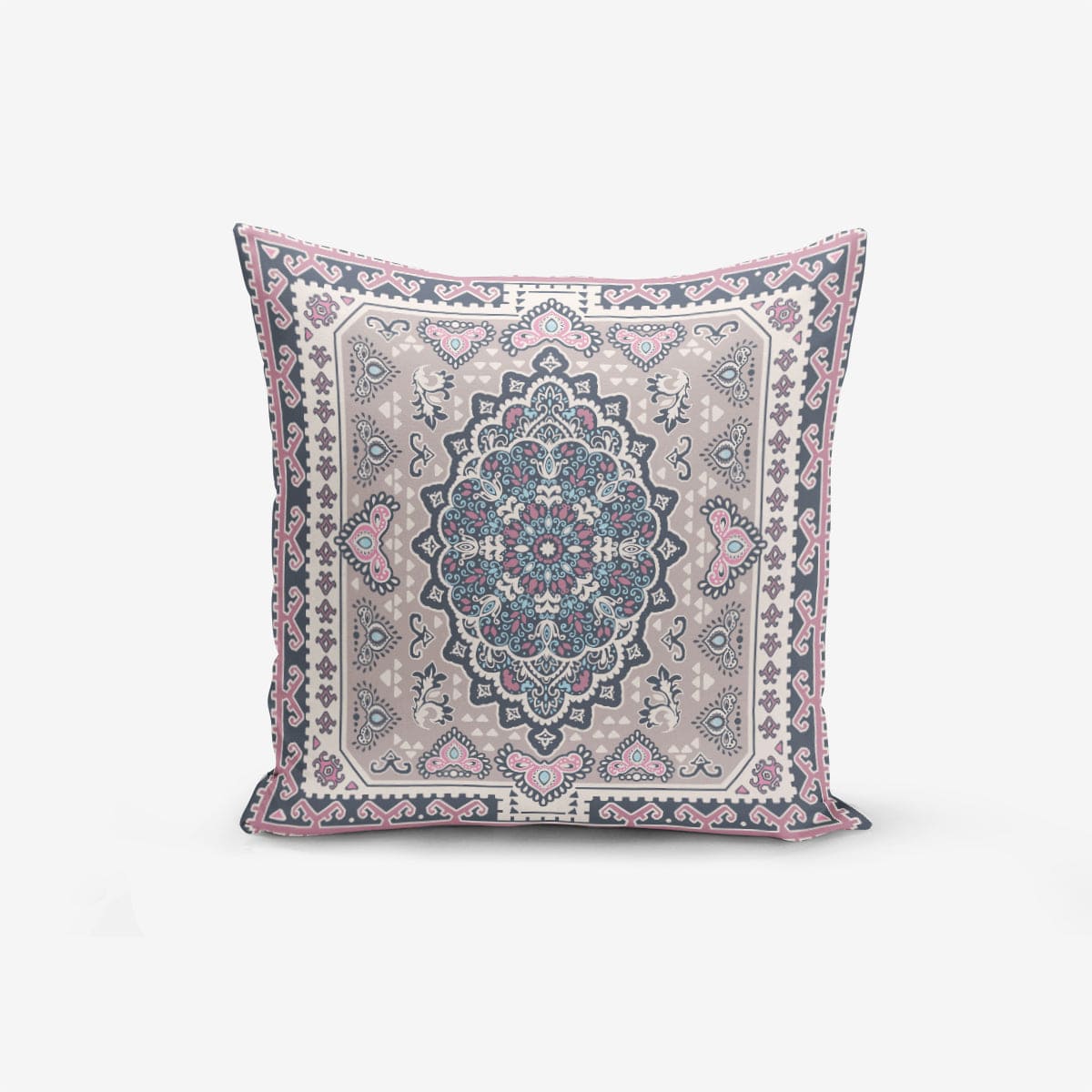 Set di 4 federe per cuscini decorativi Yasemin RKYK137 Multicolore, 43 x 43 cm