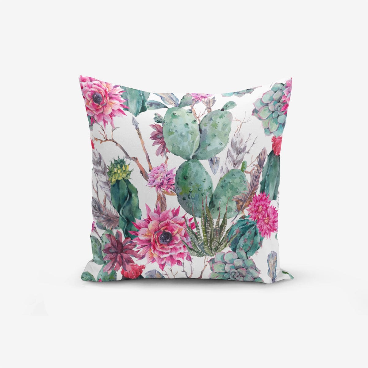 Set di 4 federe per cuscini decorativi Yasemin RKYK139 Multicolore, 43 x 43 cm